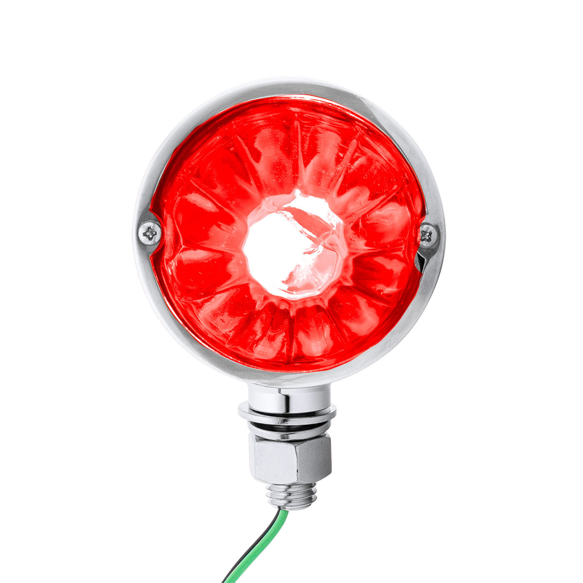 UltraBurst Chrome Double Face Glass Watermelon Light-Amber & Red LED/Amber & Red Lens - Thumbnail 7