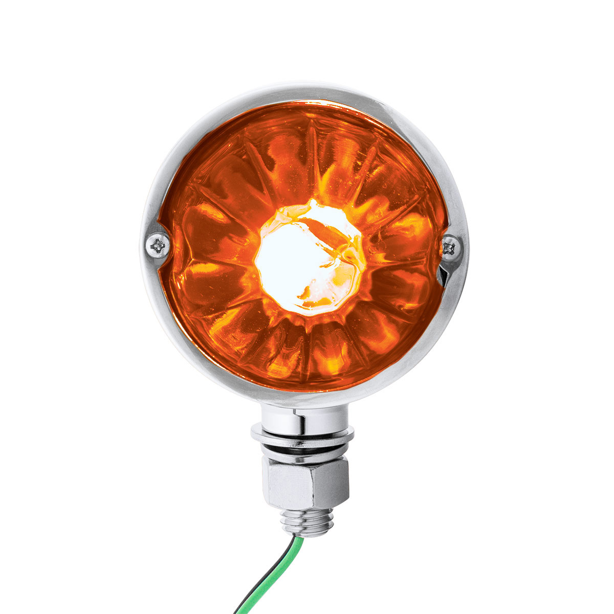 UltraBurst Chrome Double Face Glass Watermelon Light-Amber & Red LED/Dark Amber & Red Lens - Thumbnail 5