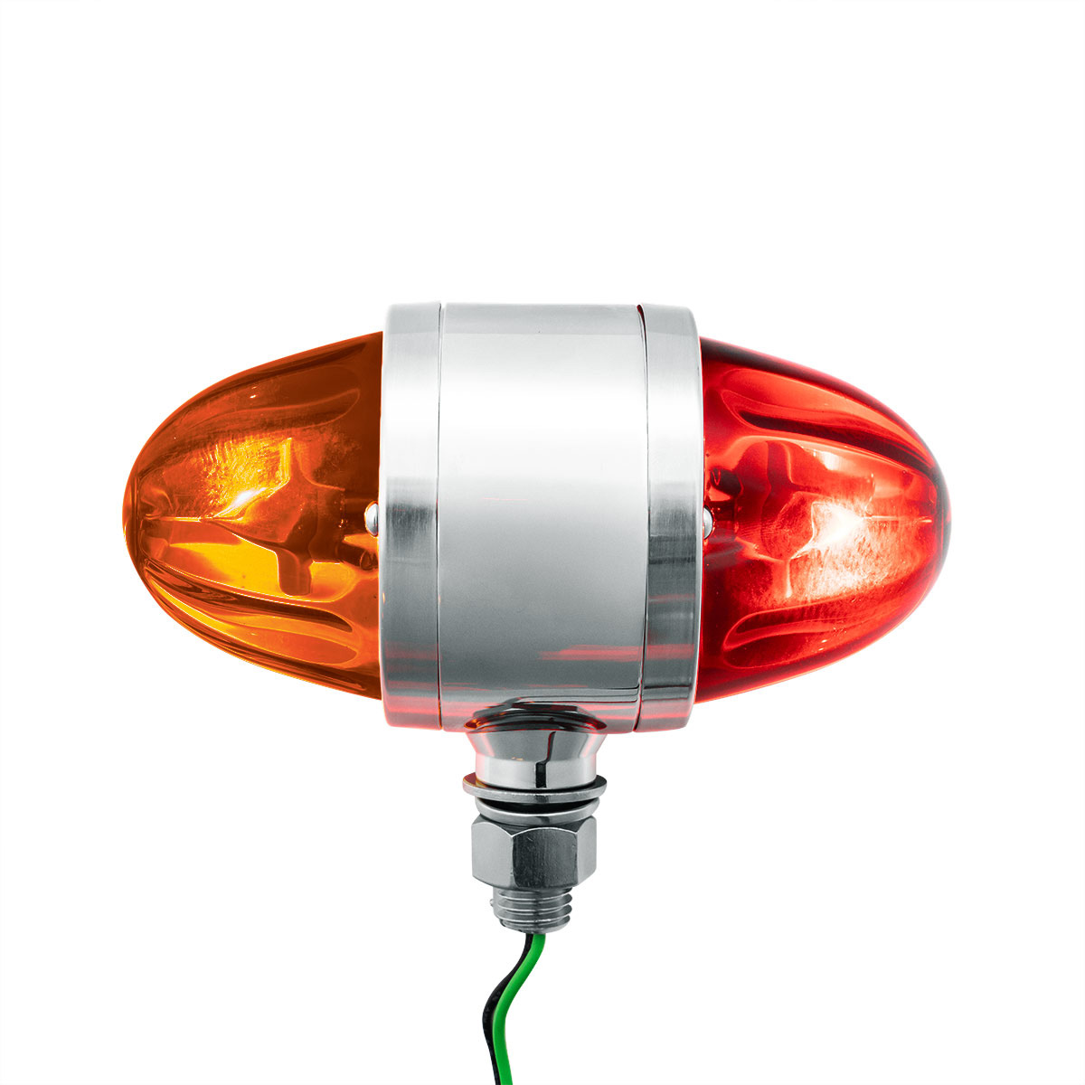 UltraBurst Chrome Double Face Glass Watermelon Light-Amber & Red LED/Dark Amber & Red Lens - Thumbnail 9