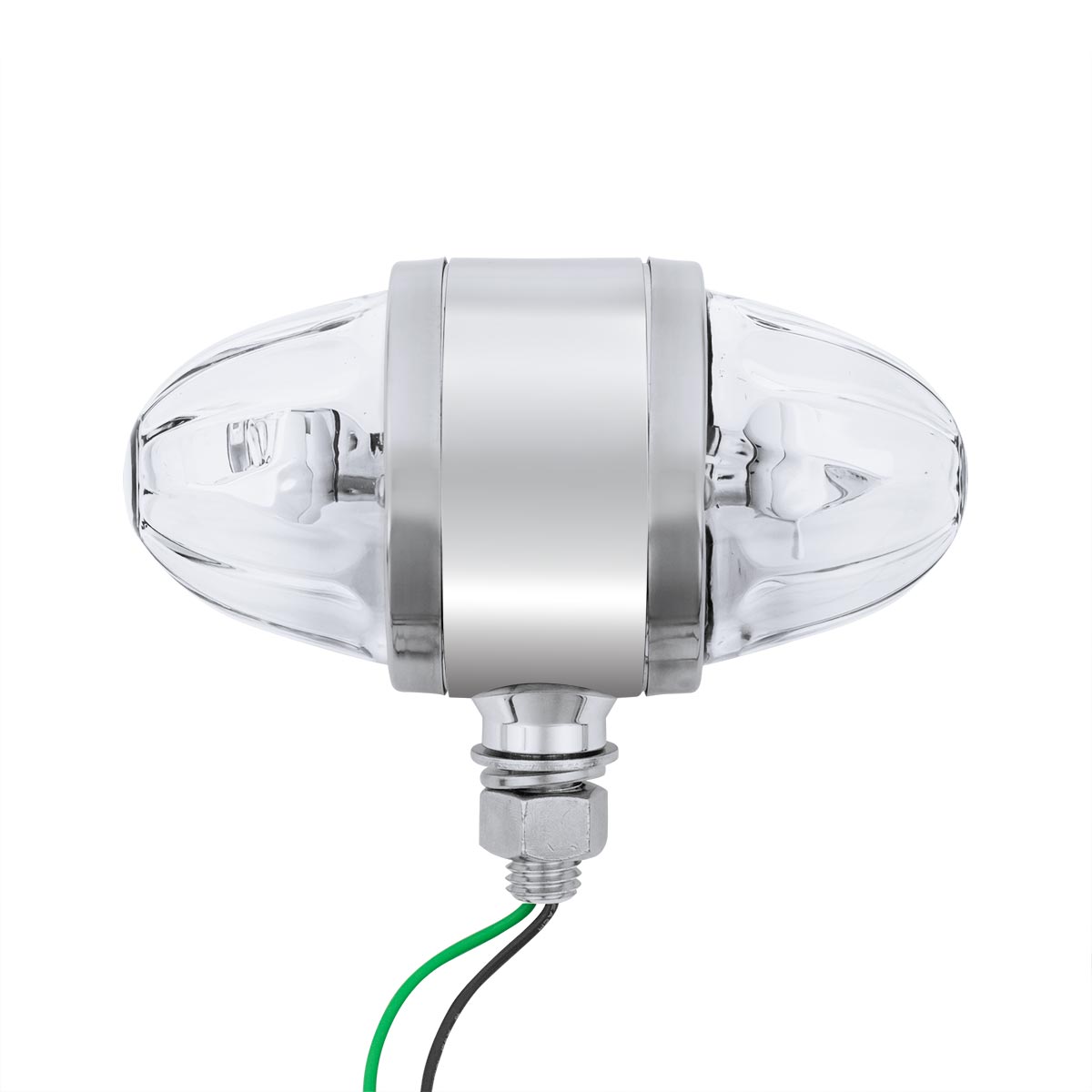 UltraBurst Chrome Double Face Glass Watermelon Light-Amber & Red LED/Clear Lens - Thumbnail 8