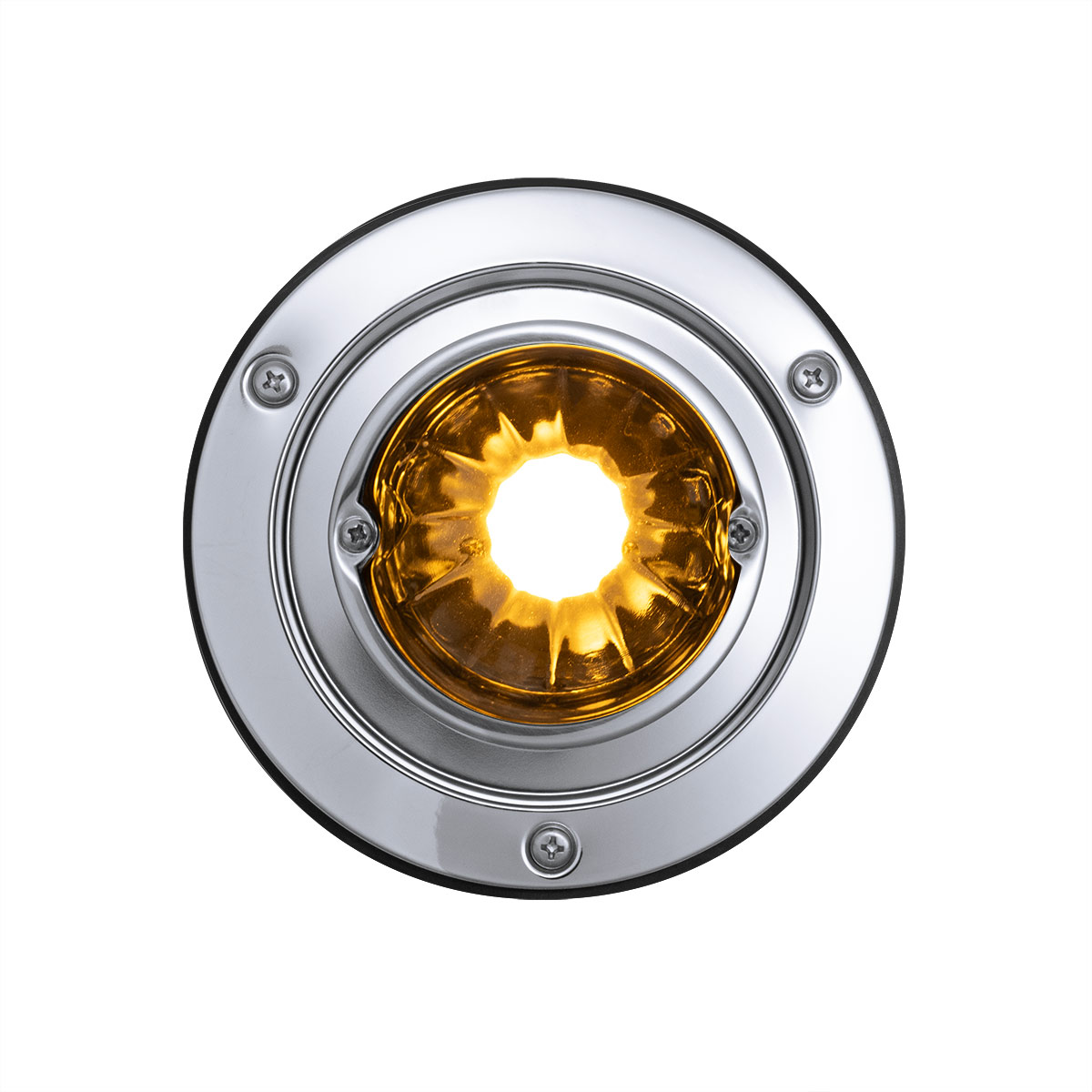 Dual Function Glass Watermelon Sleeper Bunk Kit With 304 Stainless Steel Bezel & LED Bulb-Amber Lens/Amber LED - Thumbnail 4