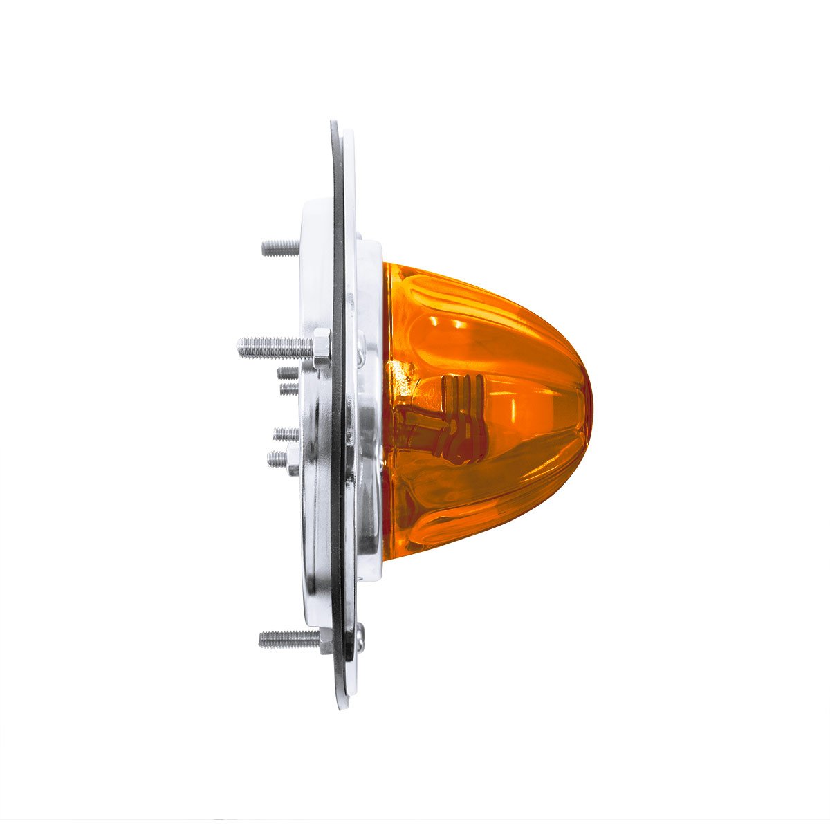 Dual Function Glass Watermelon Sleeper Bunk Kit With 304 Stainless Steel Bezel & LED Bulb-Amber Lens/Amber LED - Thumbnail 7