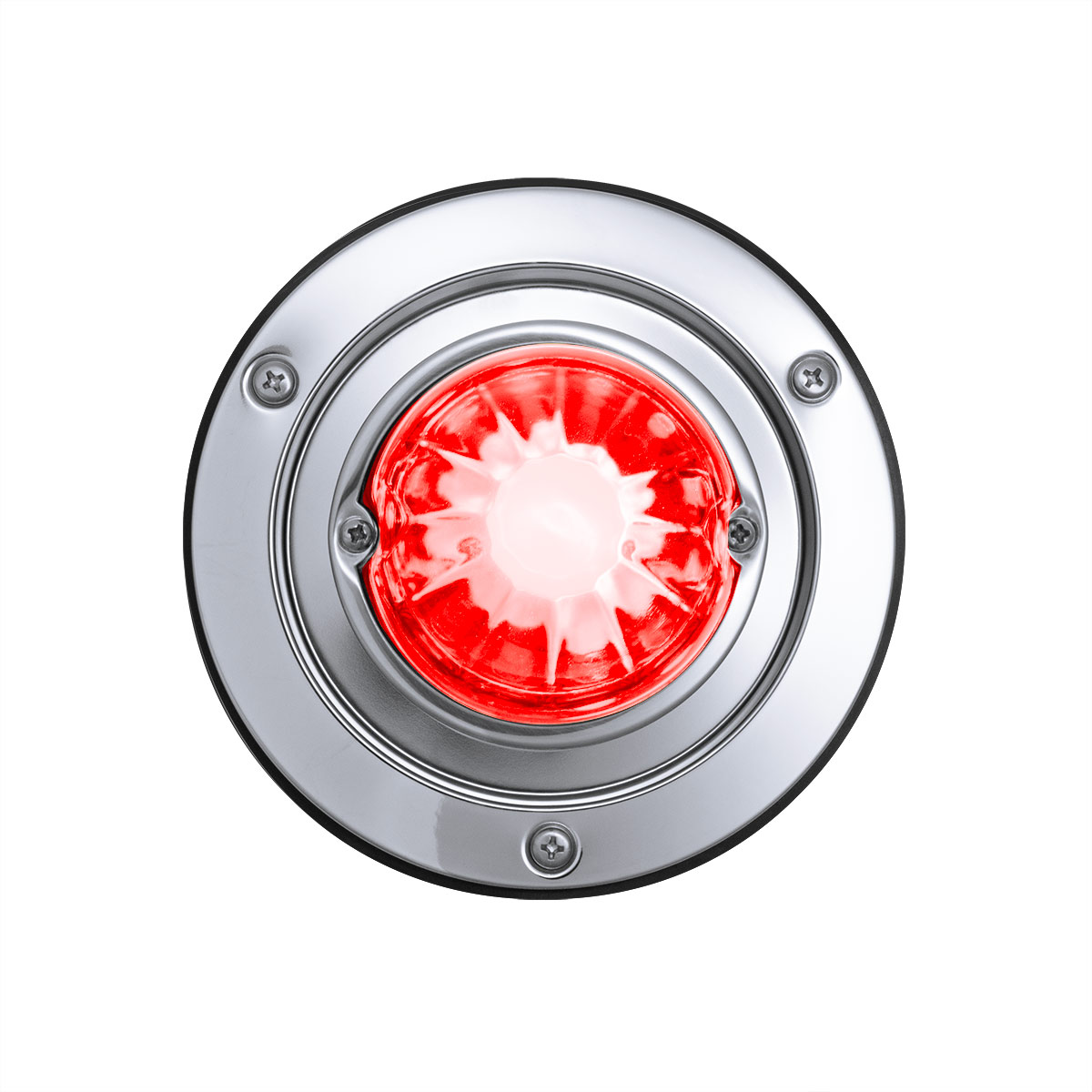 Dual Function Glass Watermelon Sleeper Bunk Kit With 304 Stainless Steel Bezel & LED Bulb-Clear Lens/Red LED - Thumbnail 5