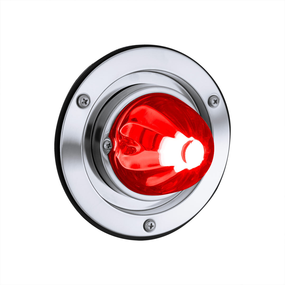 Dual Function Glass Watermelon Sleeper Bunk Kit With 304 Stainless Steel Bezel & LED Bulb-Red Lens/Red LED - Thumbnail 14