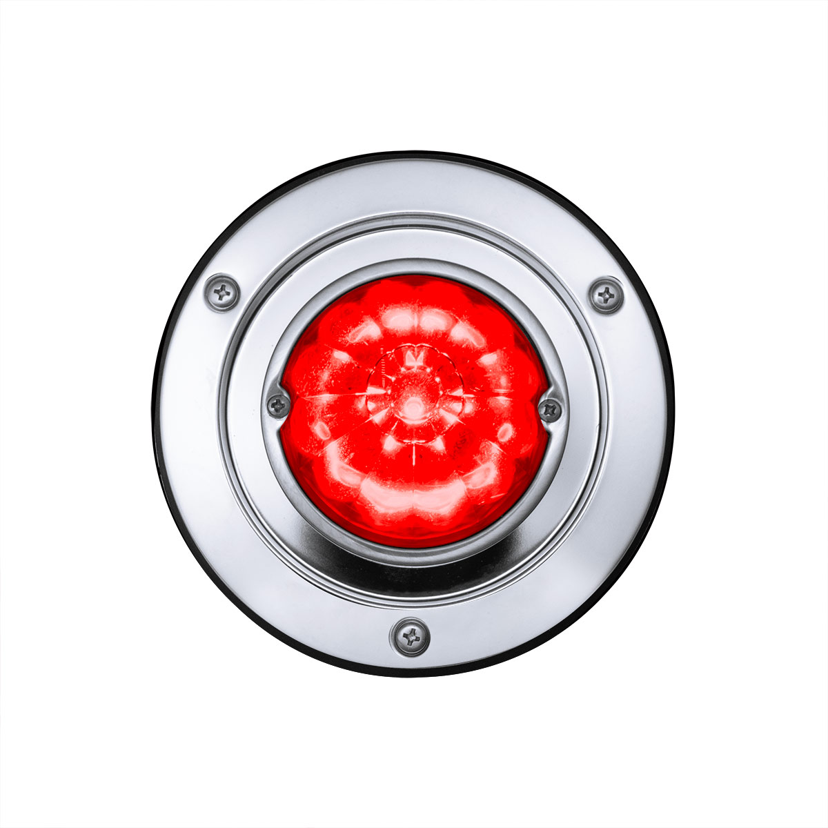 17 LED Dual Function Watermelon Light Sleeper Bunk Kit With 304 Stainless Steel Bezel-Red LED/Red Lens - Thumbnail 5