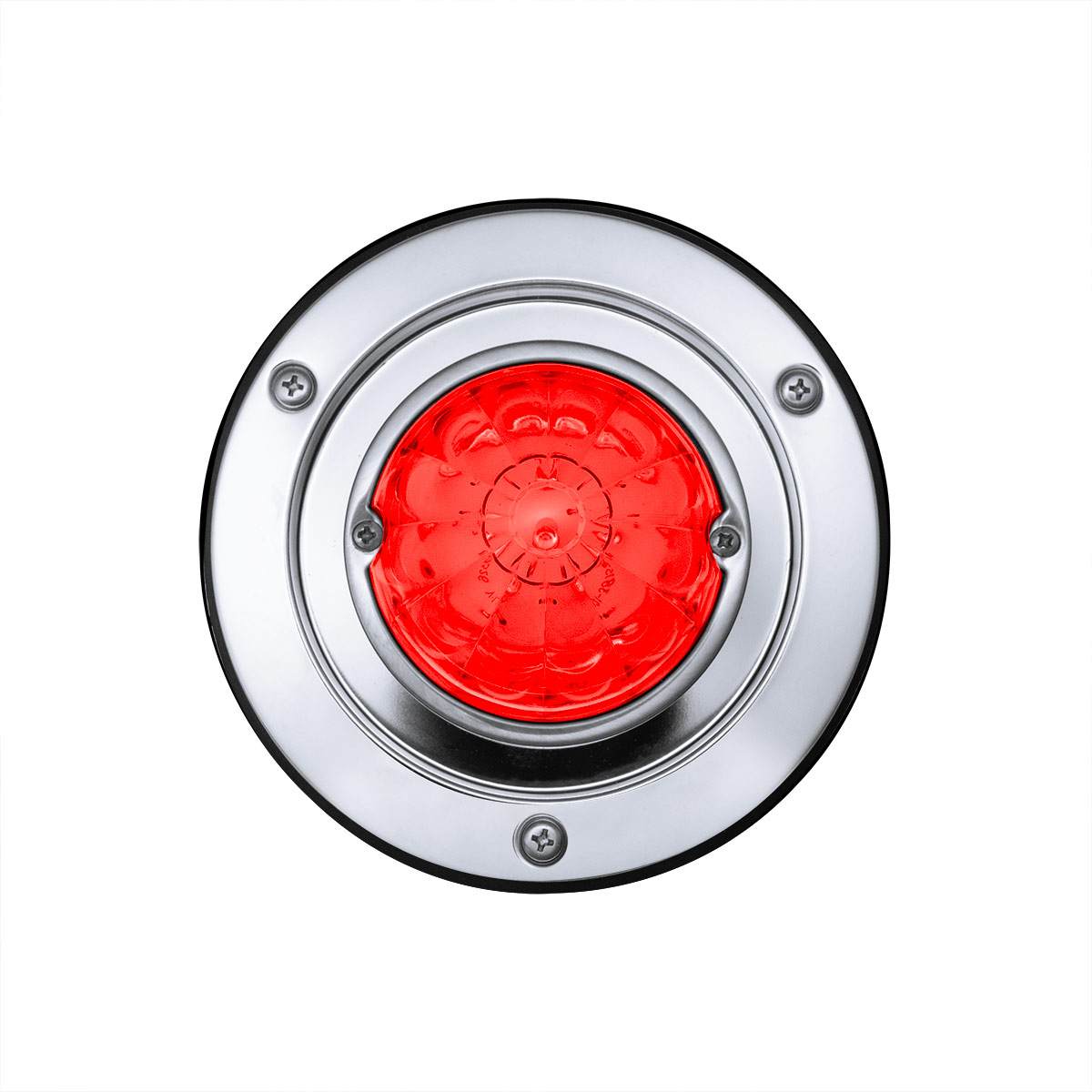 17 LED Dual Function Watermelon Light Sleeper Bunk Kit With 304 Stainless Steel Bezel-Red LED/Red Lens - Thumbnail 6