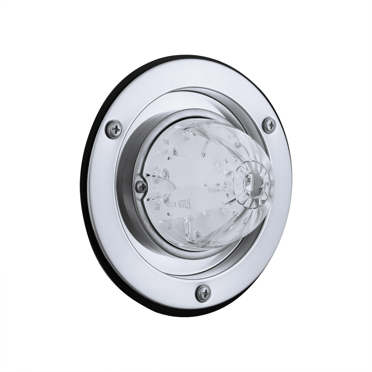 17 LED Dual Function Watermelon Sleeper Bunk Kit With 304 Stainless Steel Bezel-Amber LED/Clear Lens - Thumbnail 3