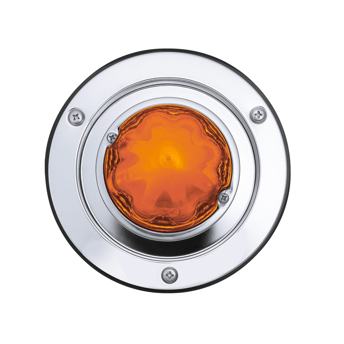 9 LED Dual Function GloLight Watermelon Sleeper Bunk Kit With 304 Stainless Steel Bezel-Amber LED/Amber Lens - Thumbnail 6