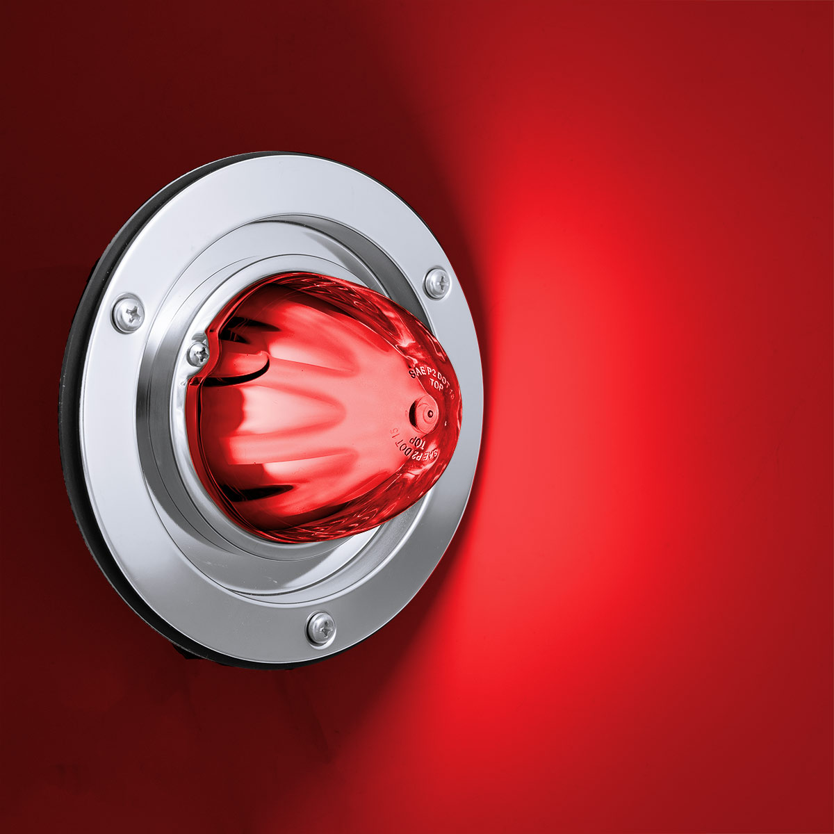 9 LED Dual Function GloLight Watermelon Sleeper Bunk Kit With 304 Stainless Steel Bezel-Red LED/Red Lens - Thumbnail 12