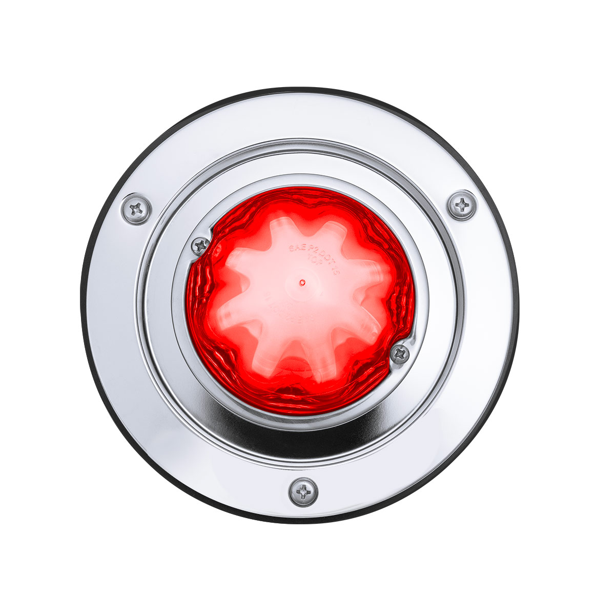 9 LED Dual Function GloLight Watermelon Sleeper Bunk Kit With 304 Stainless Steel Bezel-Red LED/Clear Lens - Thumbnail 5