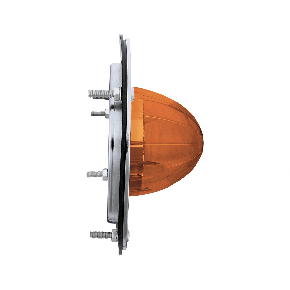 17 LED Dual Function Watermelon Reflector Sleeper Bunk Kit With 304 SS Bezel-Amber LED/Amber Lens - Thumbnail 7