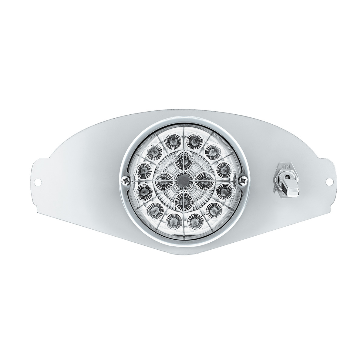 304 SS Above Door Dome Light Kit W/ 17 LED Double Fury Watermelon For 2008-2017 FL Cascadia-Amber & Red LED - Thumbnail 8