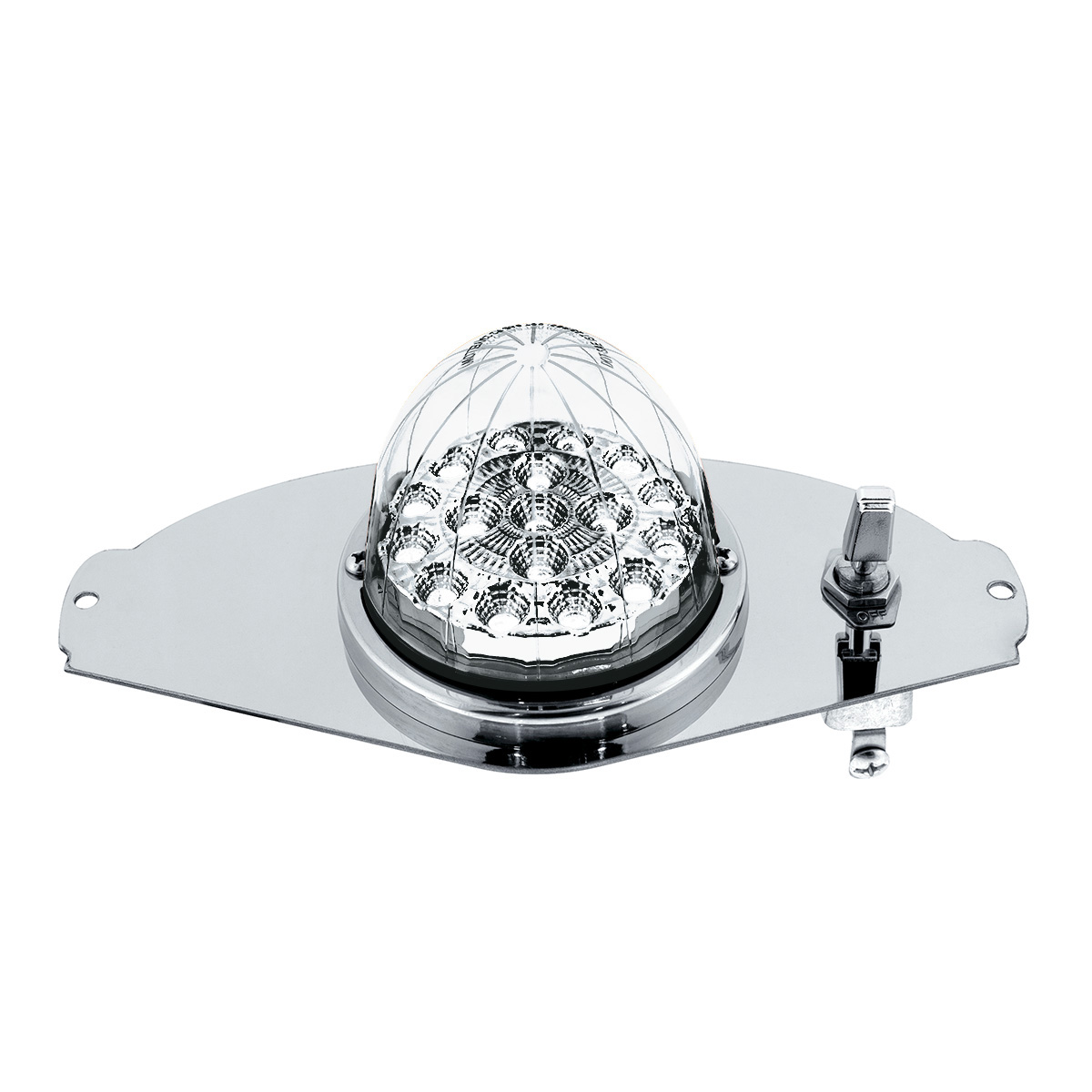 304 SS Above Door Dome Light Kit W/ 17 LED Double Fury Watermelon For 2008-2017 FL Cascadia-Amber & White LED - Thumbnail 3