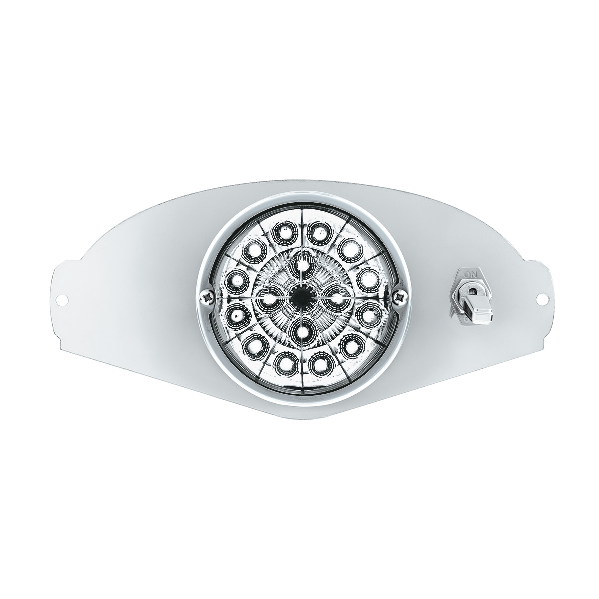 304 SS Above Door Dome Light Kit W/ 17 LED Double Fury Watermelon For 2008-2017 FL Cascadia-Red & White LED - Thumbnail 7