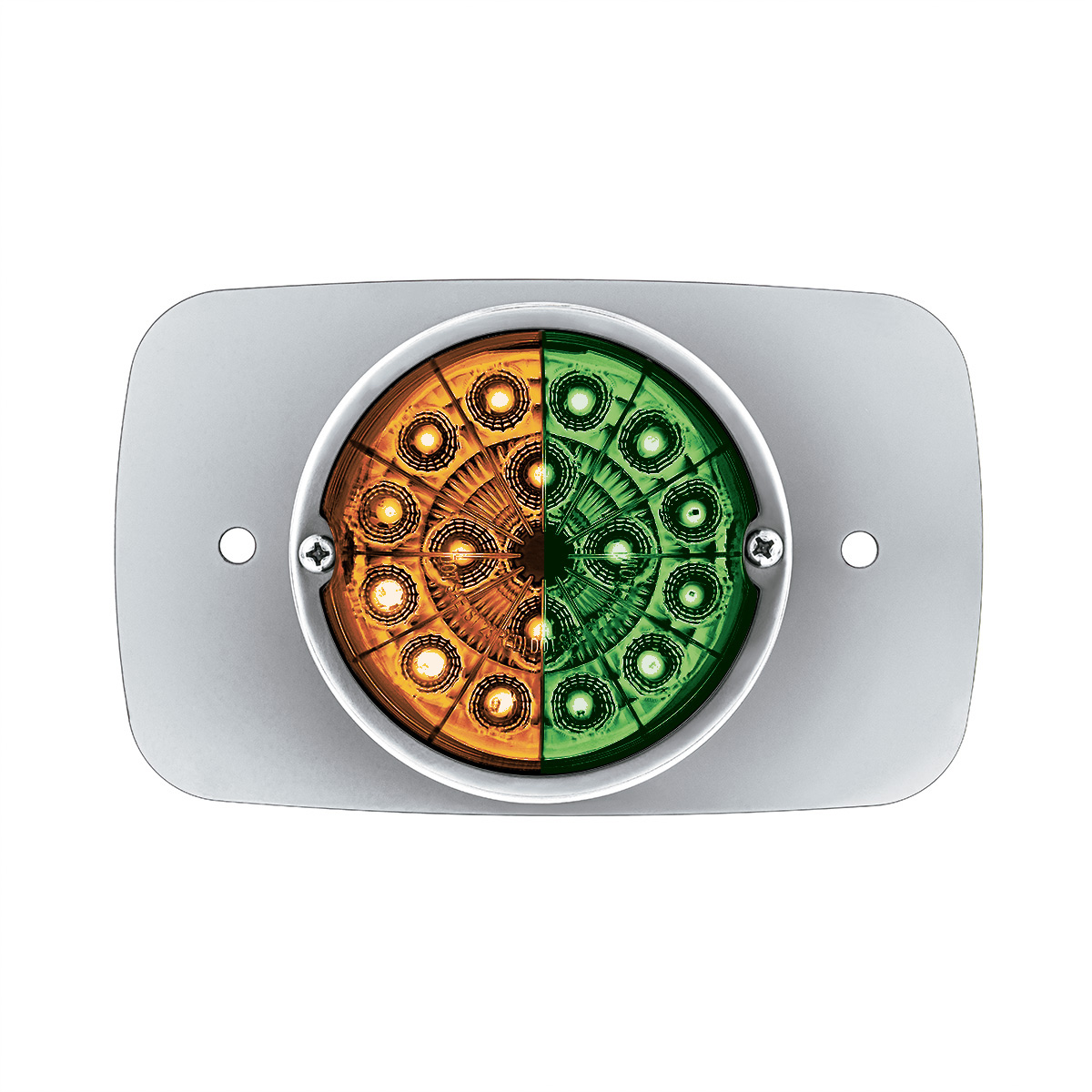 304 SS Turn Signal Light Kit W/ 17 LED Double Fury Watermelon For 2008-2017 FL Cascadia-Amber & Green LED - Thumbnail 5