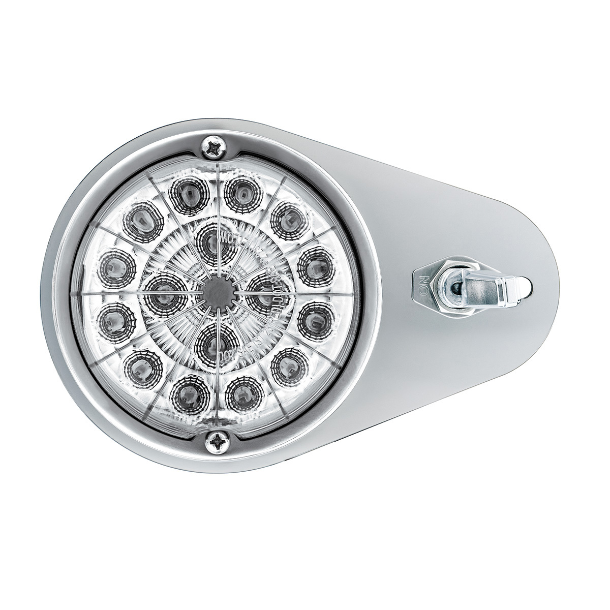 304 SS Above Door Dome Light Kit W/ 17 LED Double Fury Watermelon For 1994-2025 KW W900-Amber & Red LED - Thumbnail 8