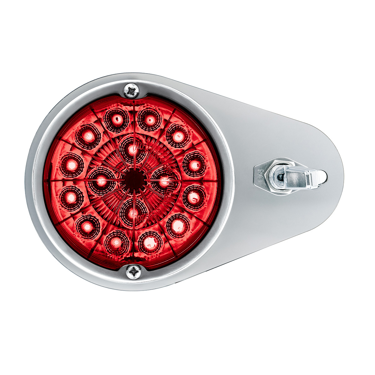 304 SS Above Door Dome Light Kit W/ 17 LED Double Fury Watermelon For 1994-2025 KW W900-Red & White LED - Thumbnail 6