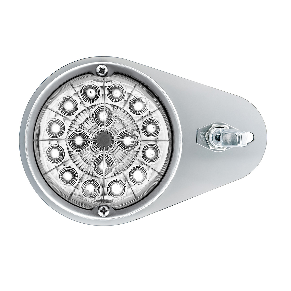 304 SS Above Door Dome Light Kit W/ 17 LED Double Fury Watermelon For 1994-2025 KW W900-Red & White LED - Thumbnail 7