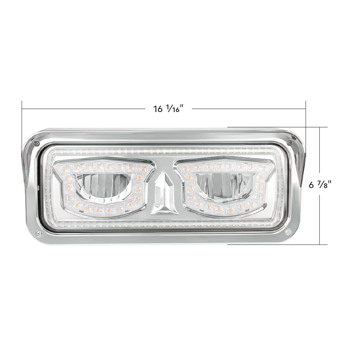 High Power Chrome LED Headlight With Turn Signal And Position Light-Driver - Thumbnail 7