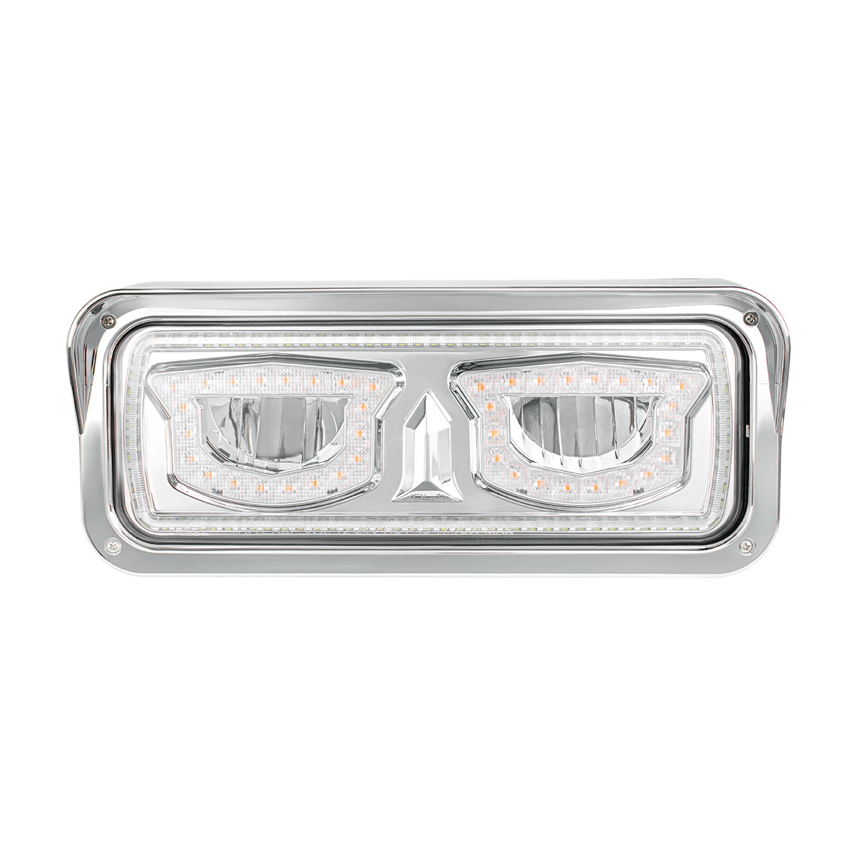 High Power Chrome LED Headlight With Turn Signal And Position Light-Passenger - Thumbnail 2