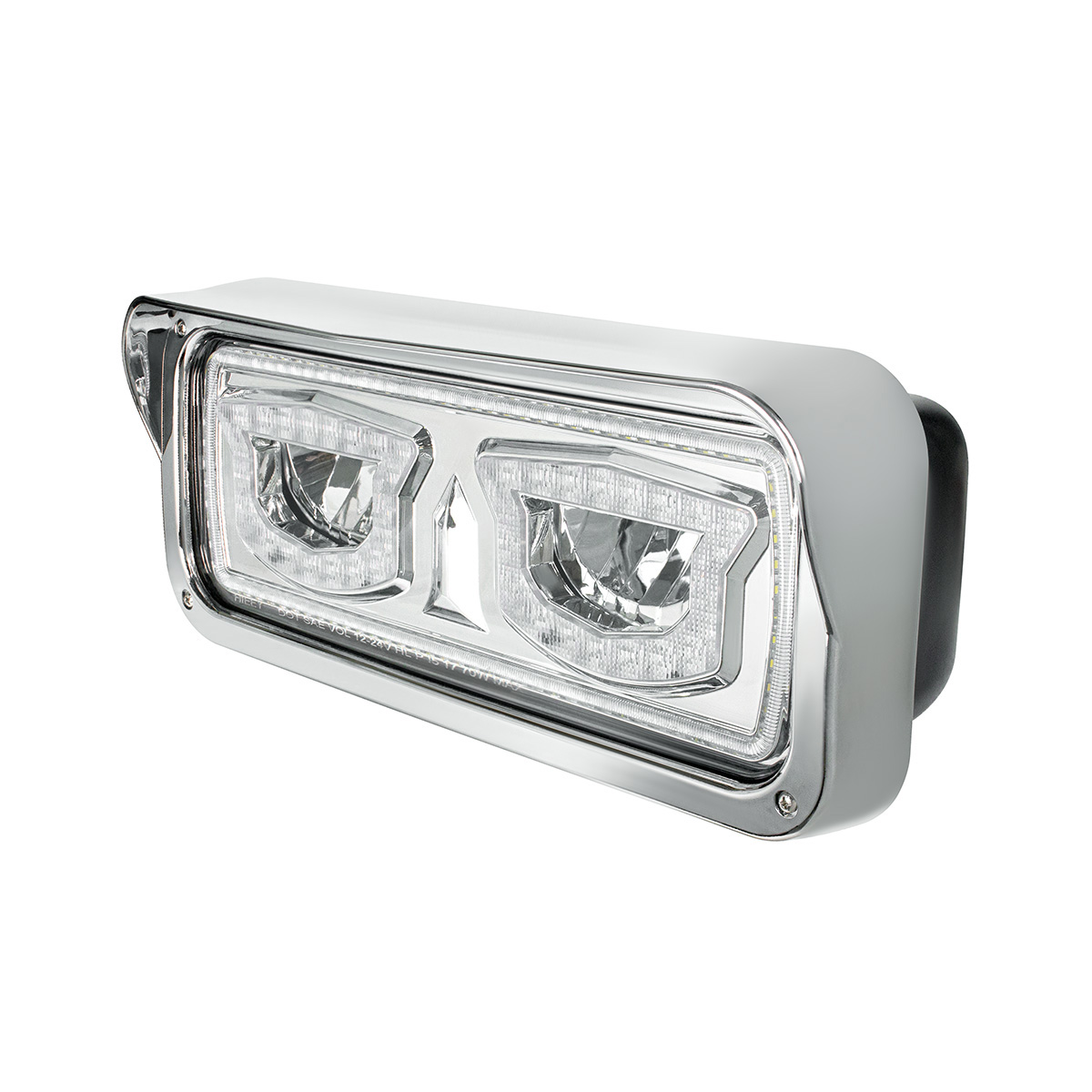 High Power Chrome LED Headlight With Turn Signal And Position Light-Passenger - Thumbnail 4