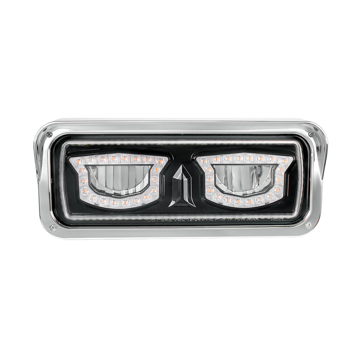High Power Blackout LED Headlight With Turn Signal And Position Light-Driver - Thumbnail 2