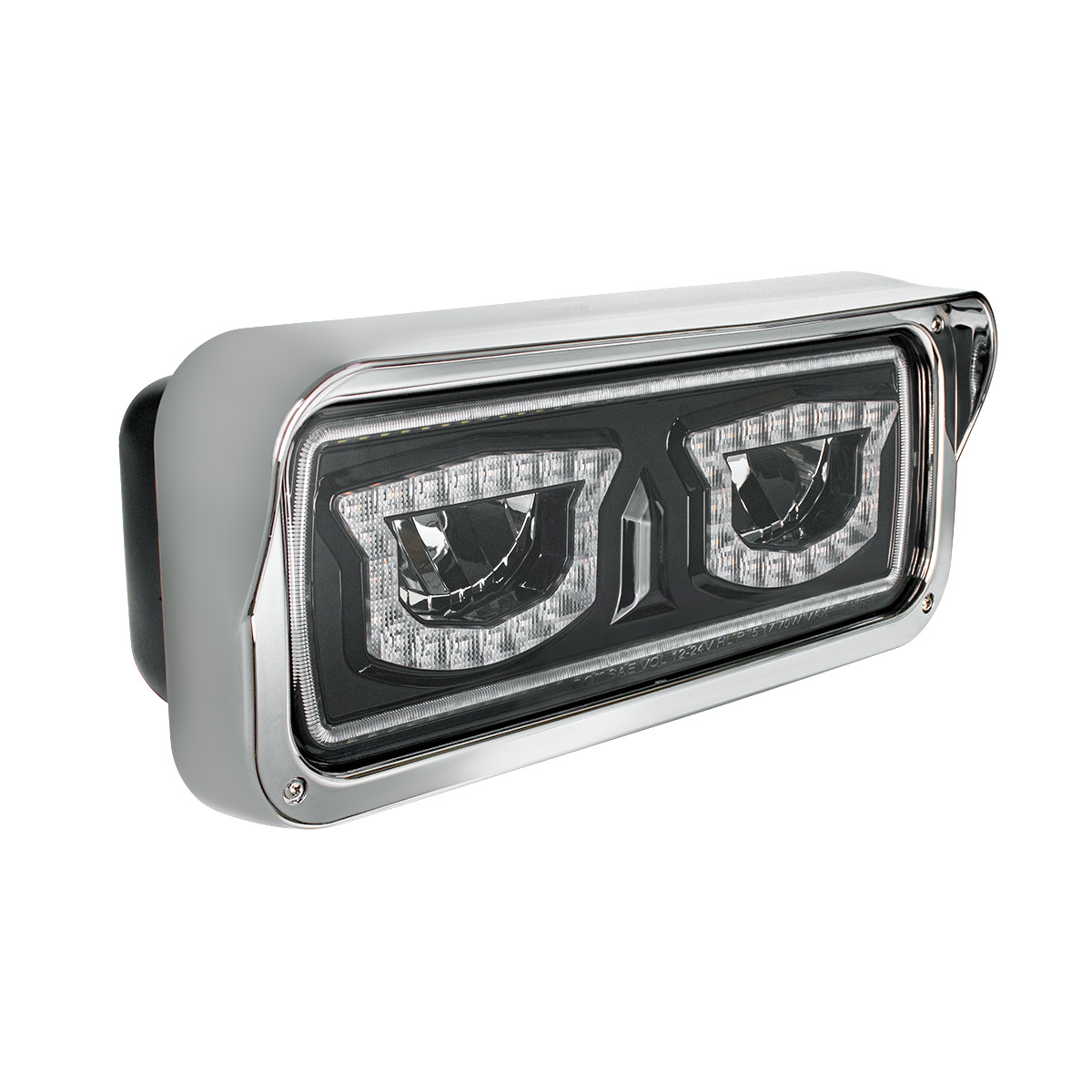 High Power Blackout LED Headlight With Turn Signal And Position Light-Driver - Thumbnail 4