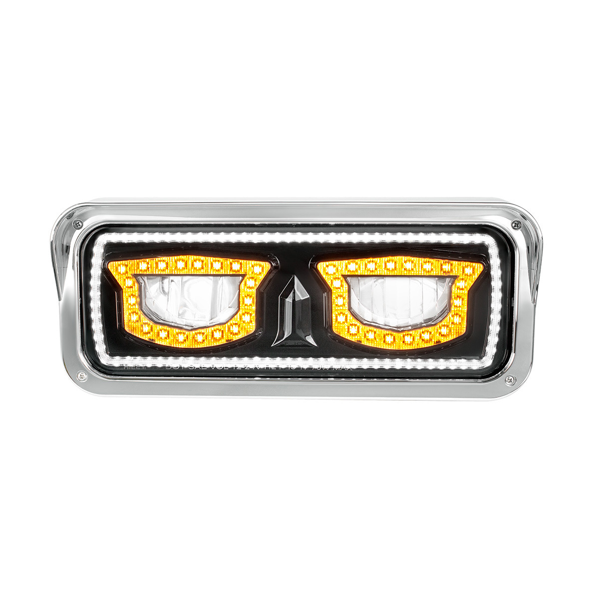 High Power Blackout LED Headlight With Turn Signal And Position Light-Passenger - Thumbnail 9