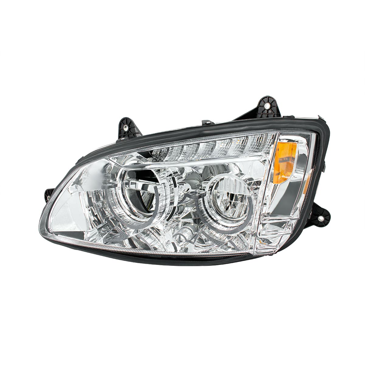 Chrome Full LED Headlight For 2008-2017 Kenworth T660-Driver - Thumbnail 2