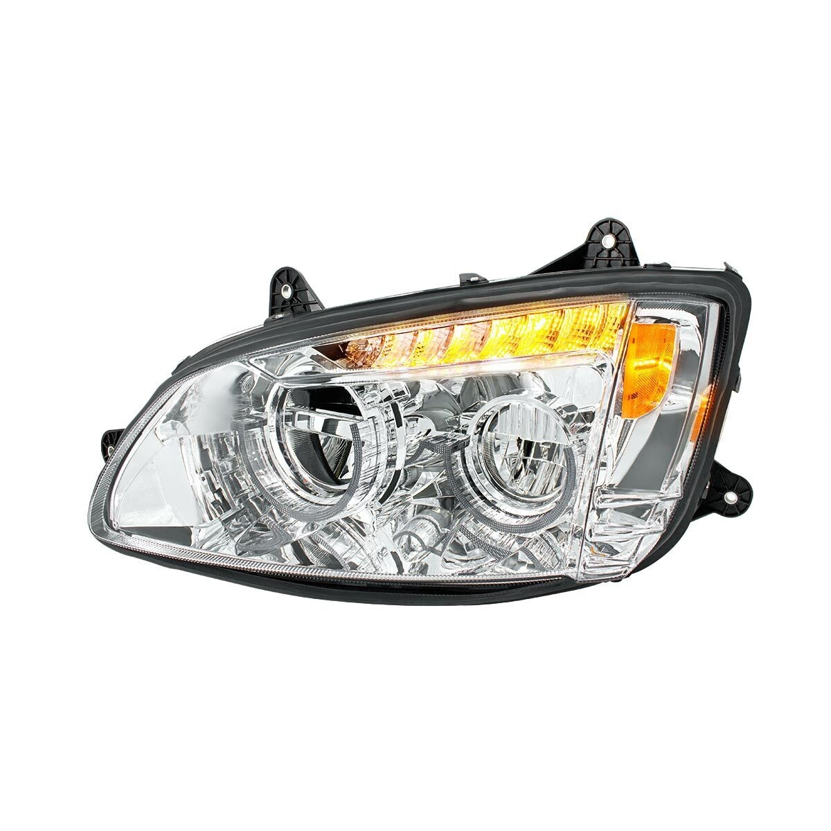 Chrome Full LED Headlight For 2008-2017 Kenworth T660-Driver - Thumbnail 9
