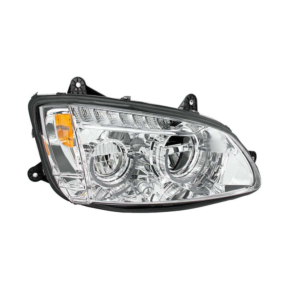 Chrome Full LED Headlight For 2008-2017 Kenworth T660-Passenger - Thumbnail 2