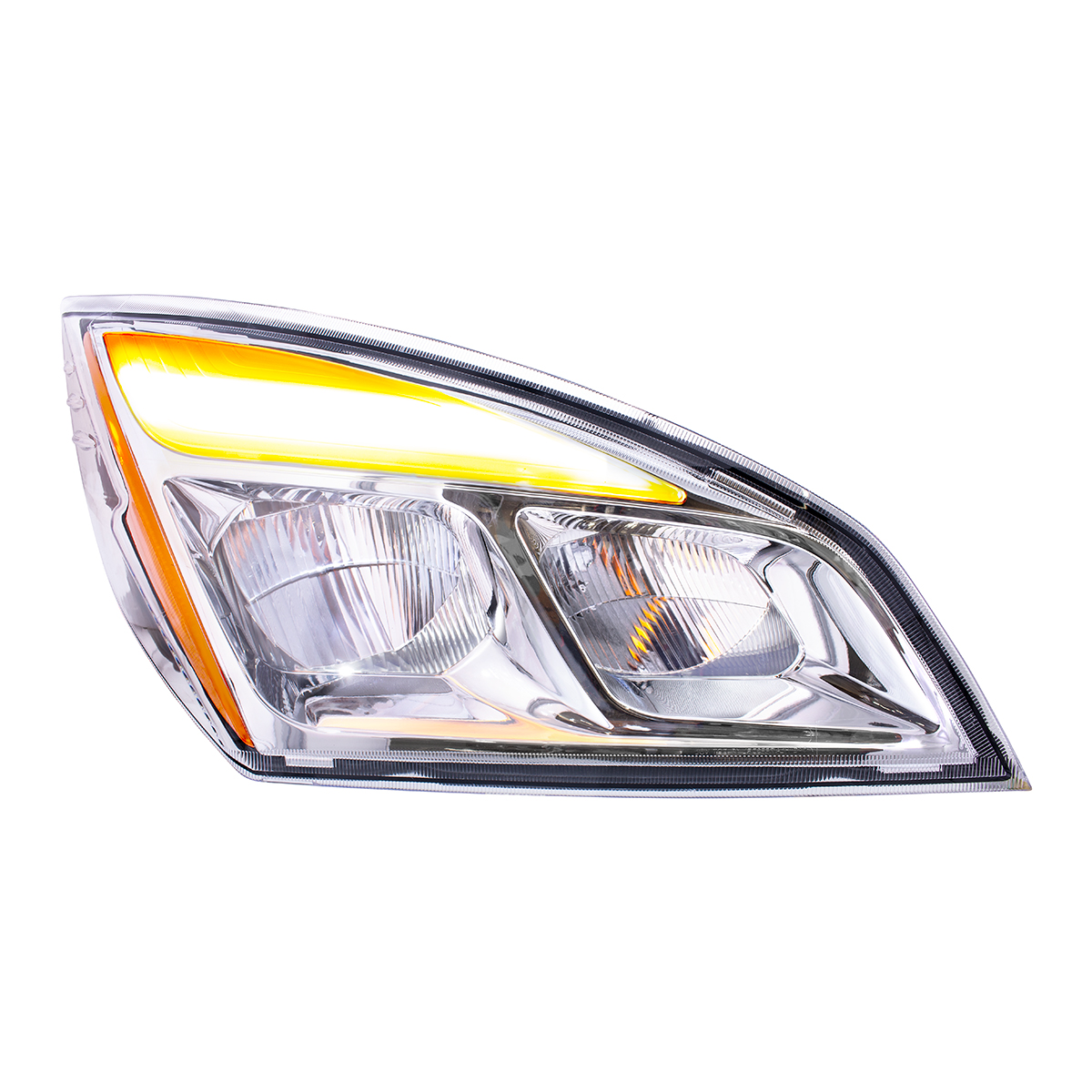 Chrome LED Headlight For 2018-2024 Freightliner Cascadia - Passenger - Thumbnail 5