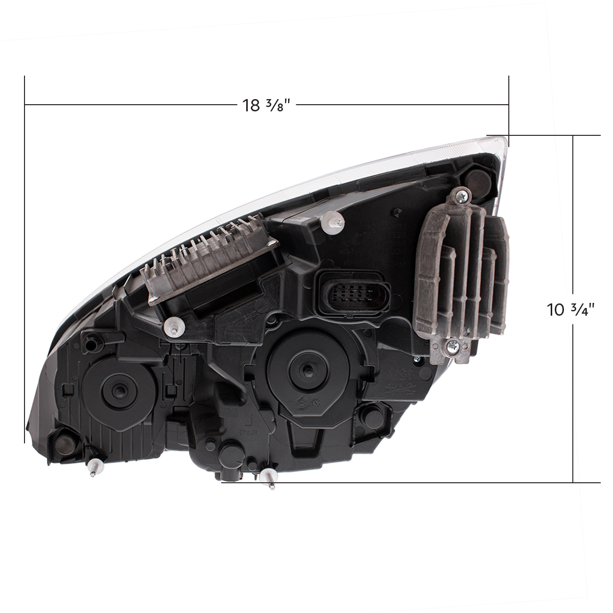 Chrome LED Headlight For 2018-2024 Freightliner Cascadia - Passenger - Thumbnail 10