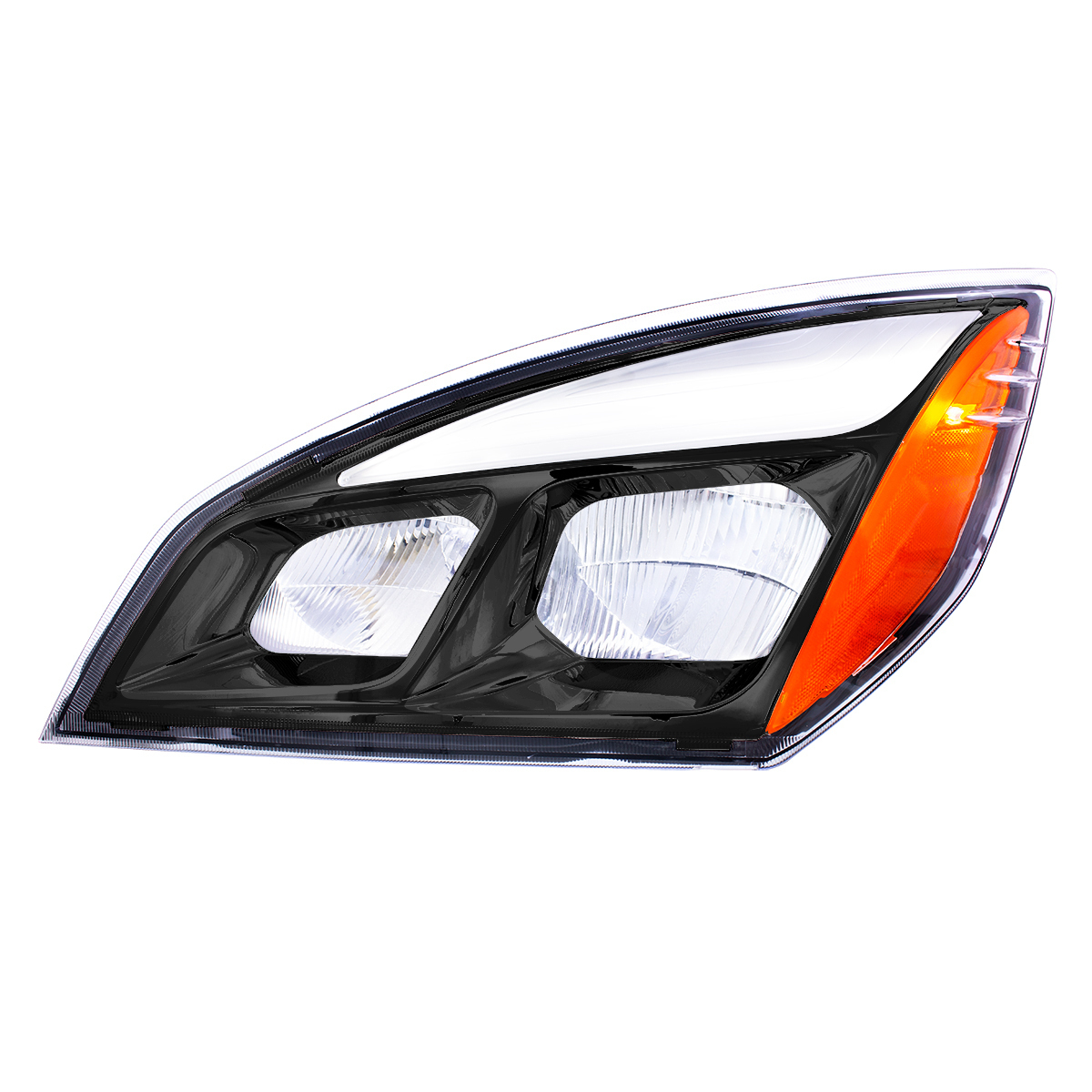 Black LED Headlight For 2018-2024 Freightliner Cascadia - Driver - Thumbnail 12