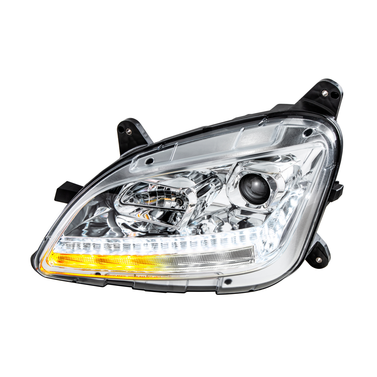 Chrome Projection Headlight With LED Sequential Turn and DRL For 2012-2021 Peterbilt 579- Driver - Thumbnail 15