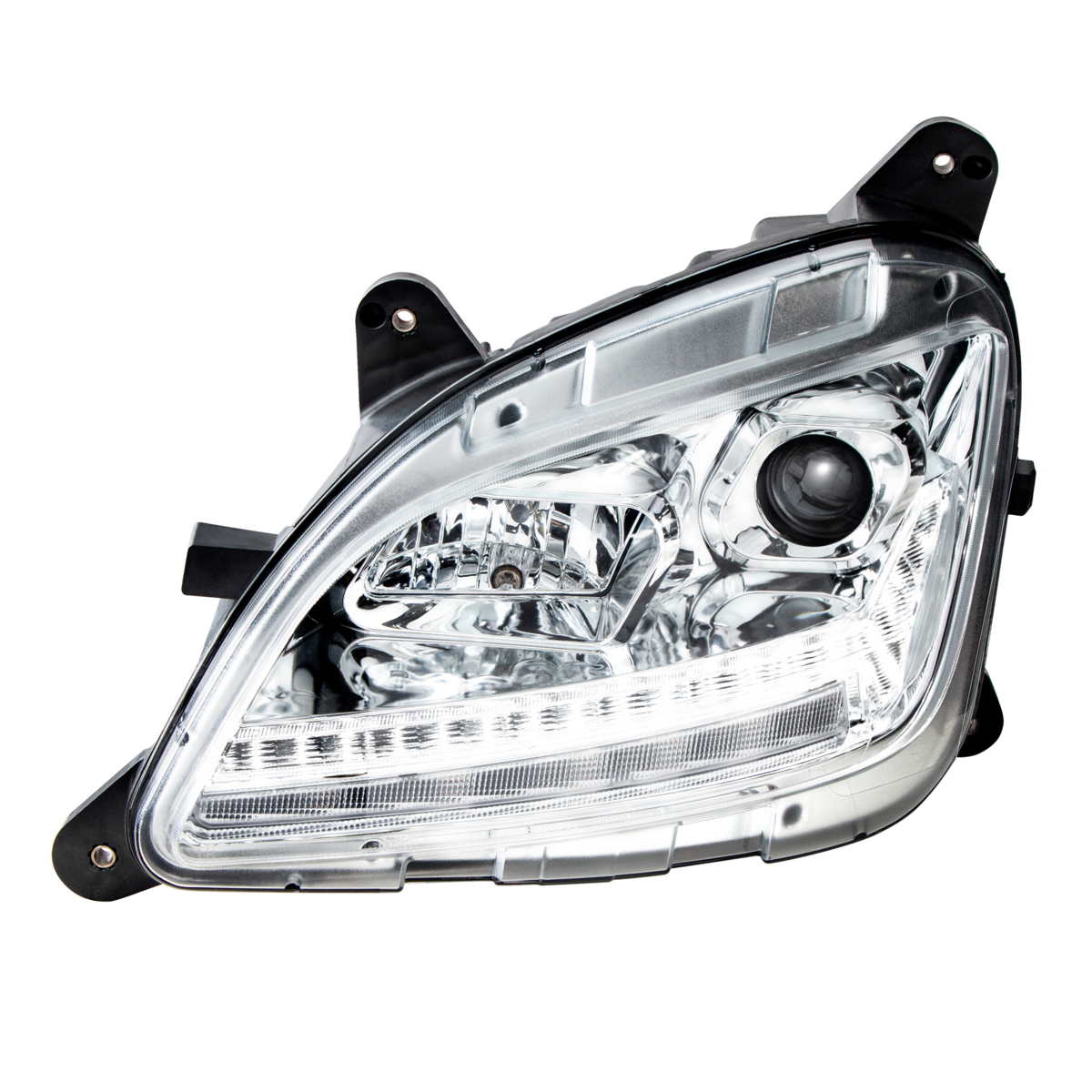 Chrome Projection Headlight With LED Sequential Turn and DRL For 2012-2021 Peterbilt 579- Driver - Thumbnail 21