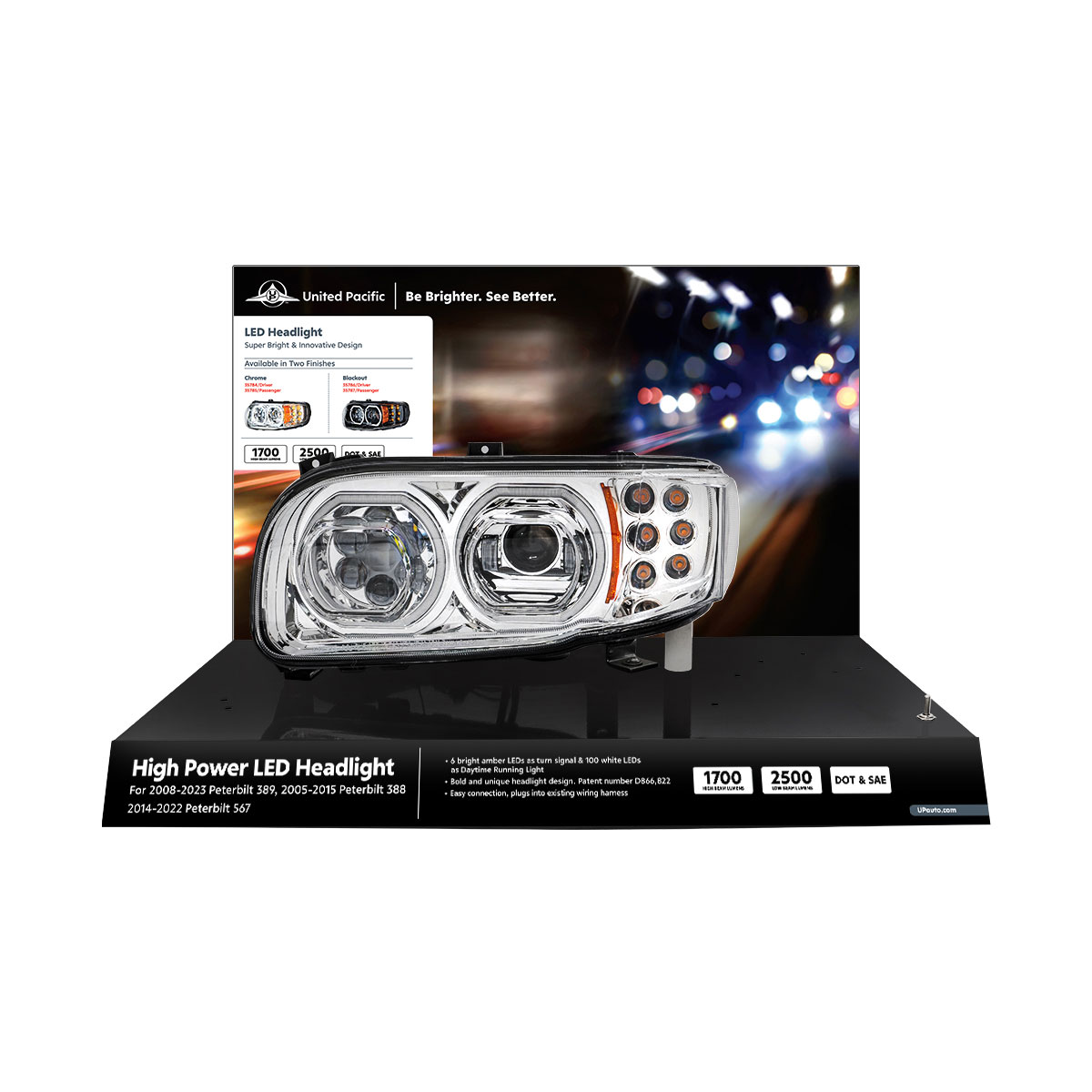 United Pacific Peterbilt 389 Modular Headlight Display-35784 - Thumbnail 2