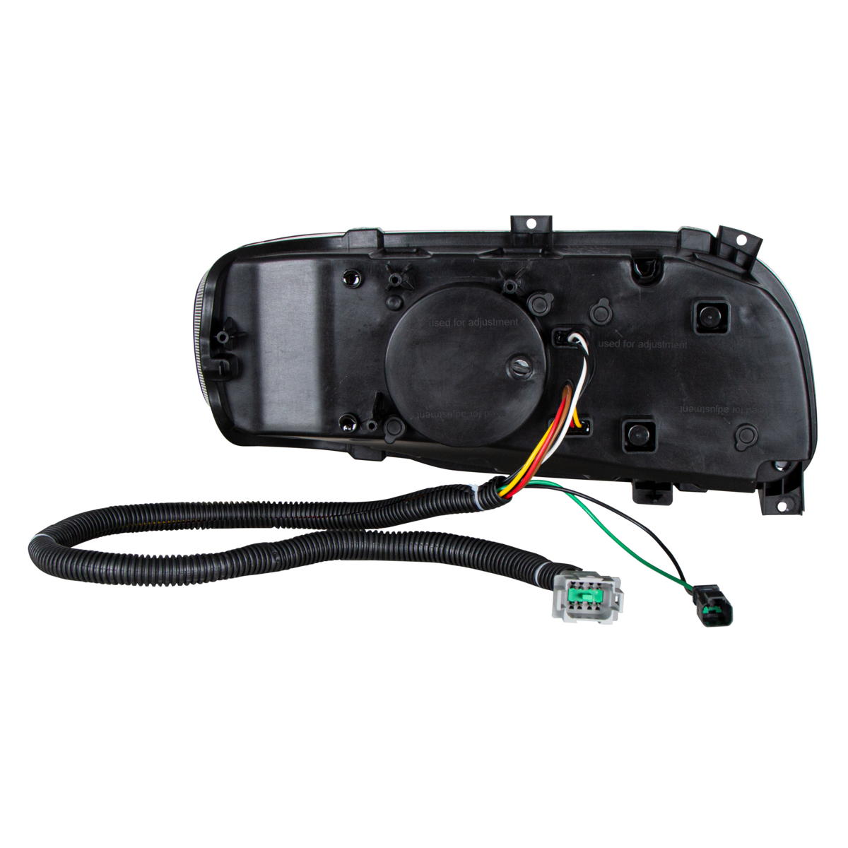 High Power 10 LED Blackout Headlight With 6 LED Turn & 100 LED Halo For 2008-2024 Peterbilt 389- Driver - Thumbnail 13