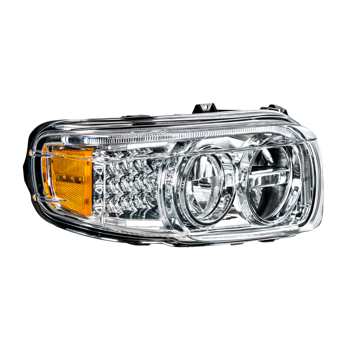 Chrome LED Headlight With LED Turn & Position Light Bar For Peterbilt 388(2008-2015) & 389(2008-2023)- Passenger - Thumbnail 10