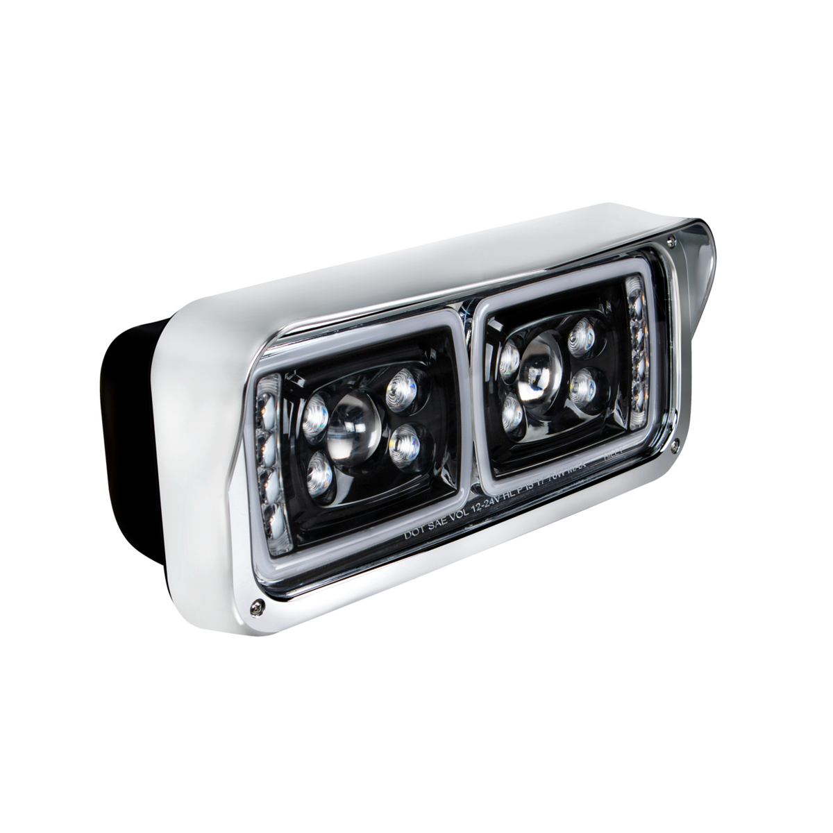 10 High Power LED "Blackout" Projection Headlight With LED Turn Signal & Position Light Bar - Passenger - Thumbnail 11