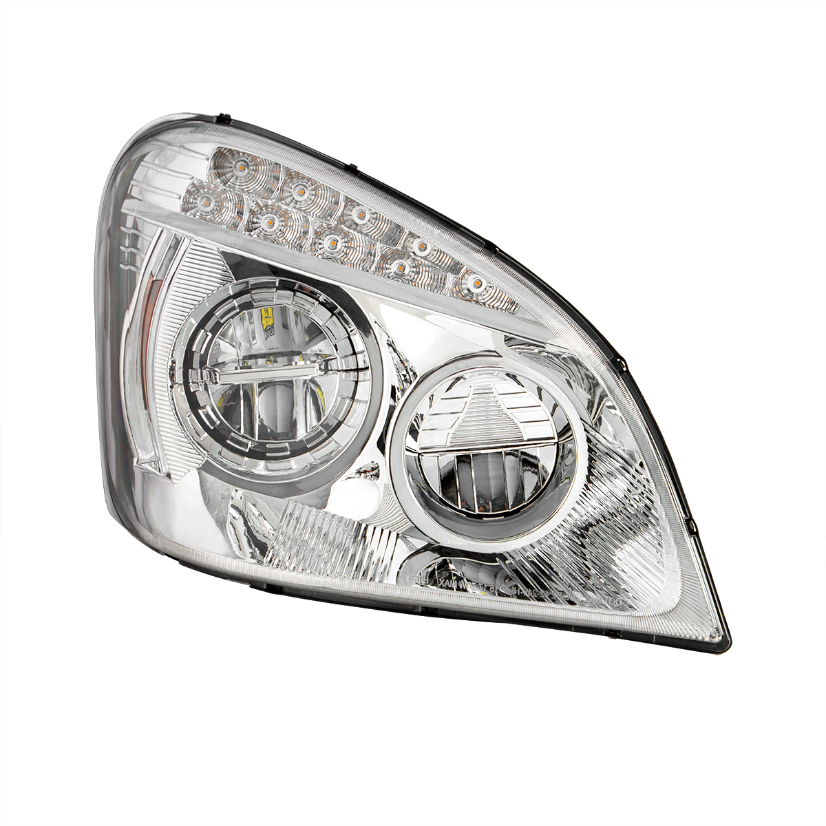 Chrome LED Headlight For 2008-2017 Freightliner Cascadia - Passenger - Thumbnail 4