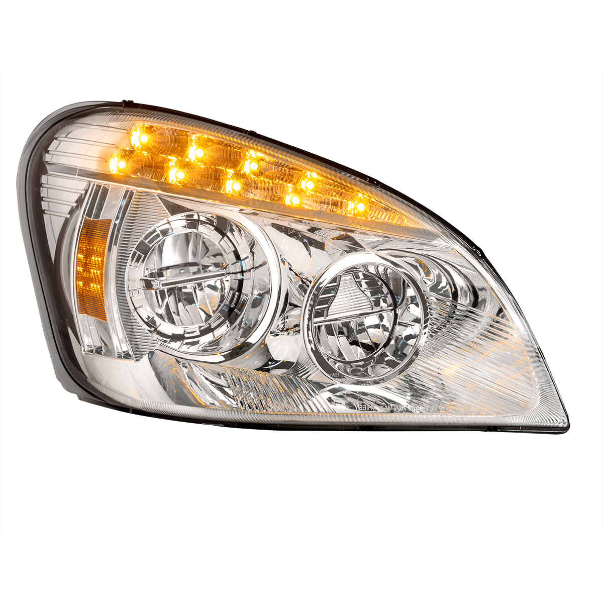 Chrome LED Headlight For 2008-2017 Freightliner Cascadia - Passenger - Thumbnail 8
