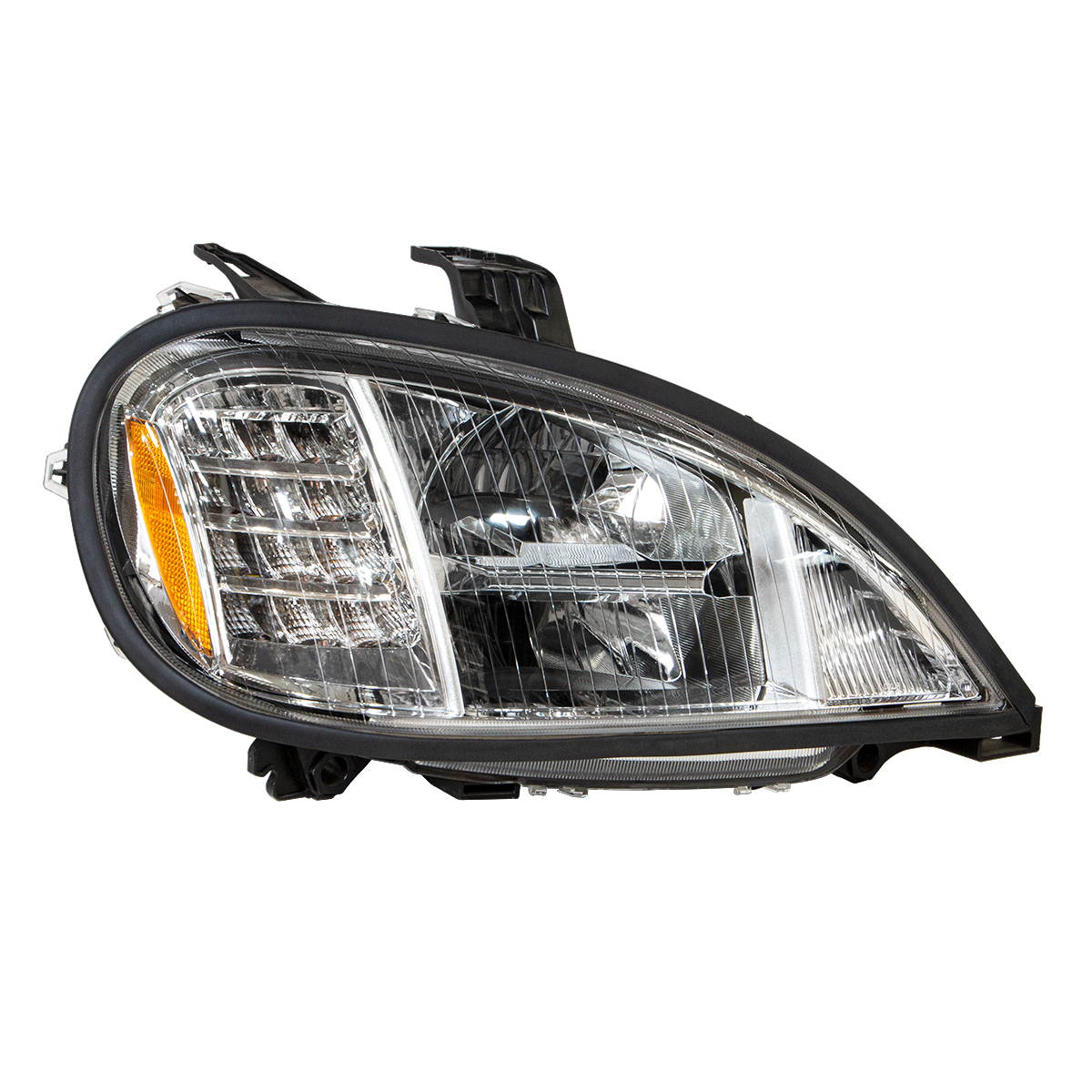 Chrome LED Headlight For 2001-2020 Freightliner Columbia - Passenger - Thumbnail 2