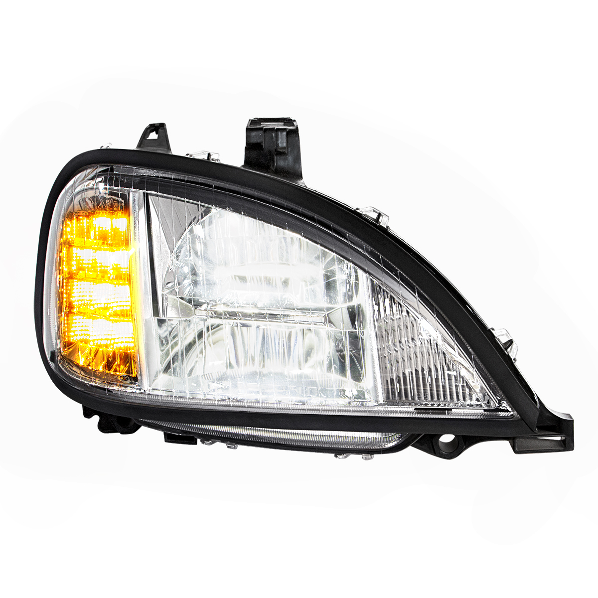 Chrome LED Headlight For 2001-2020 Freightliner Columbia - Passenger - Thumbnail 3