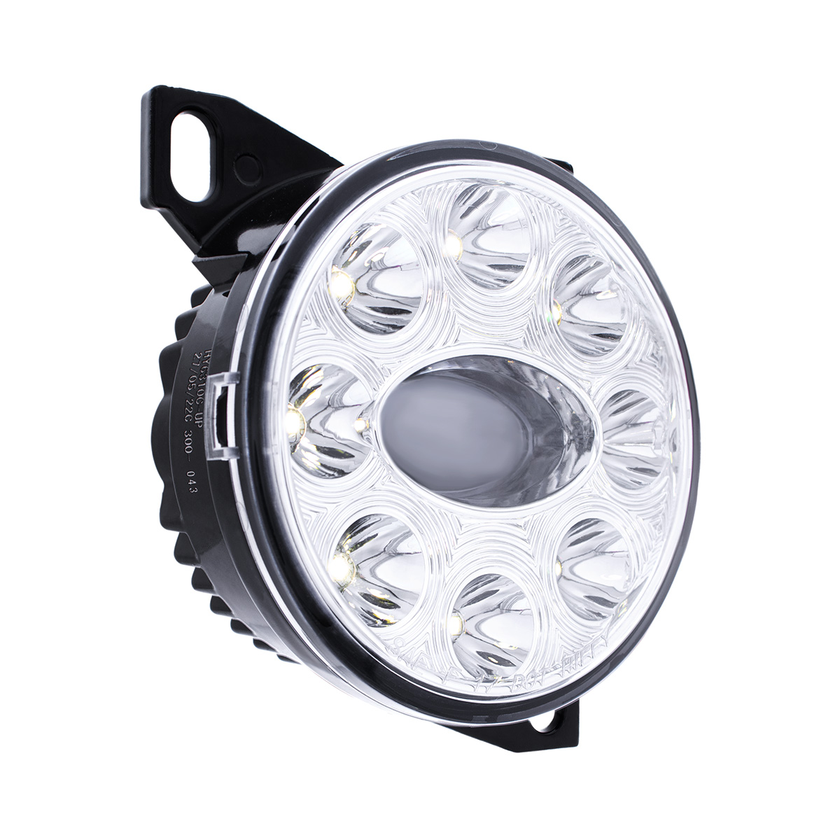 9 LED Projector Fog Light With LED Position Lights For Peterbilt 579/587 & Kenworth T660 - Chrome - Thumbnail 6