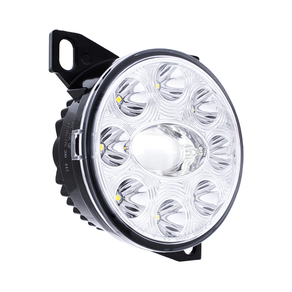 9 LED Projector Fog Light With LED Position Lights For Peterbilt 579/587 & Kenworth T660 - Chrome - Thumbnail 7