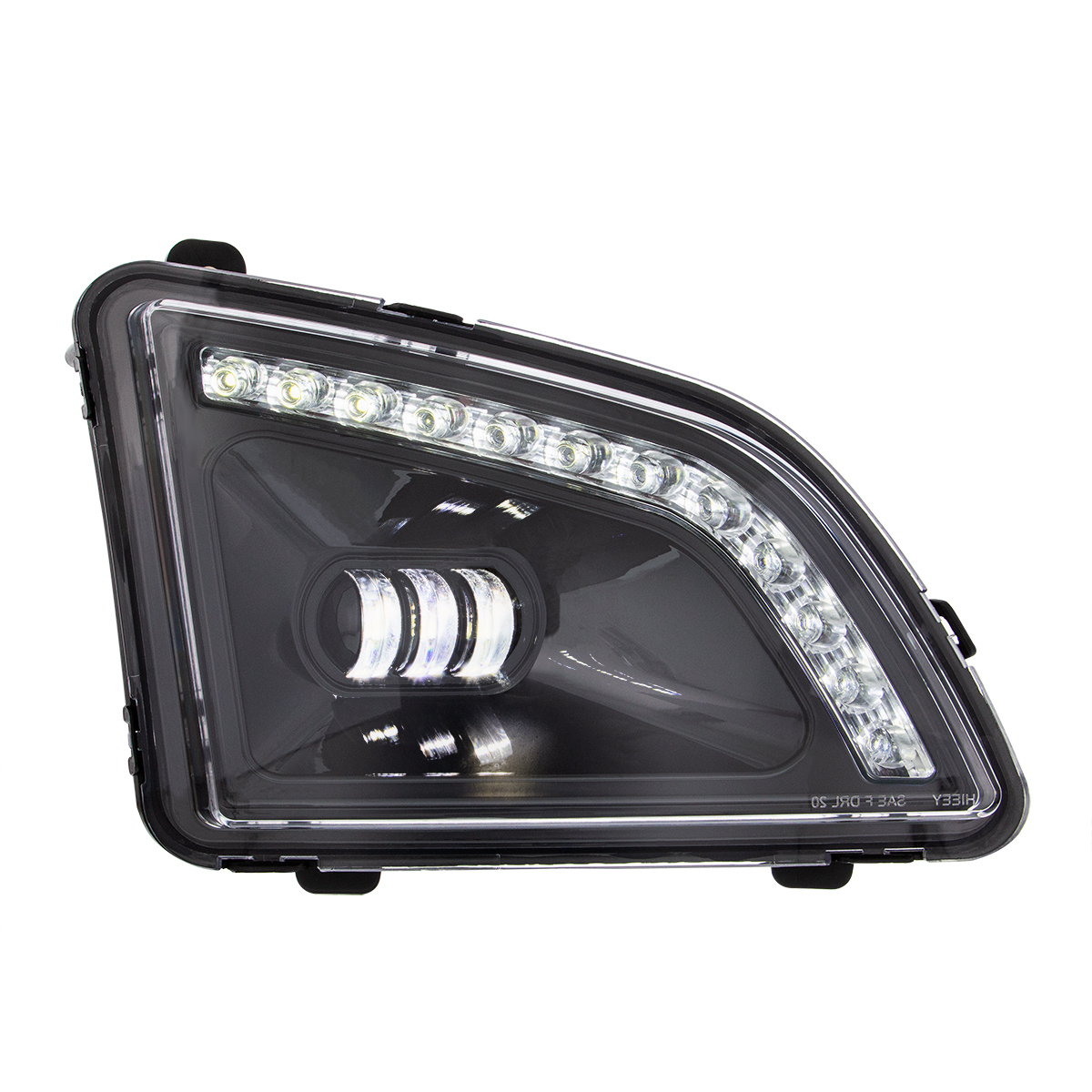 18 LED Black Projector Fog Light With Position Light For 2018-2024 Volvo VNL - Passenger/Right - Thumbnail 6