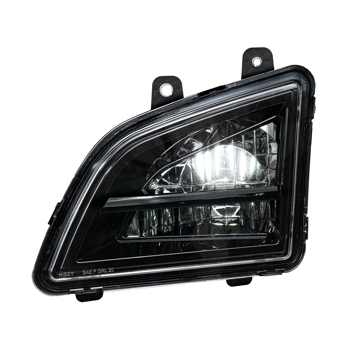 Black LED Driving & Fog Light For 2018-2024 Volvo VNL - Driver -Competition Series - Thumbnail 4