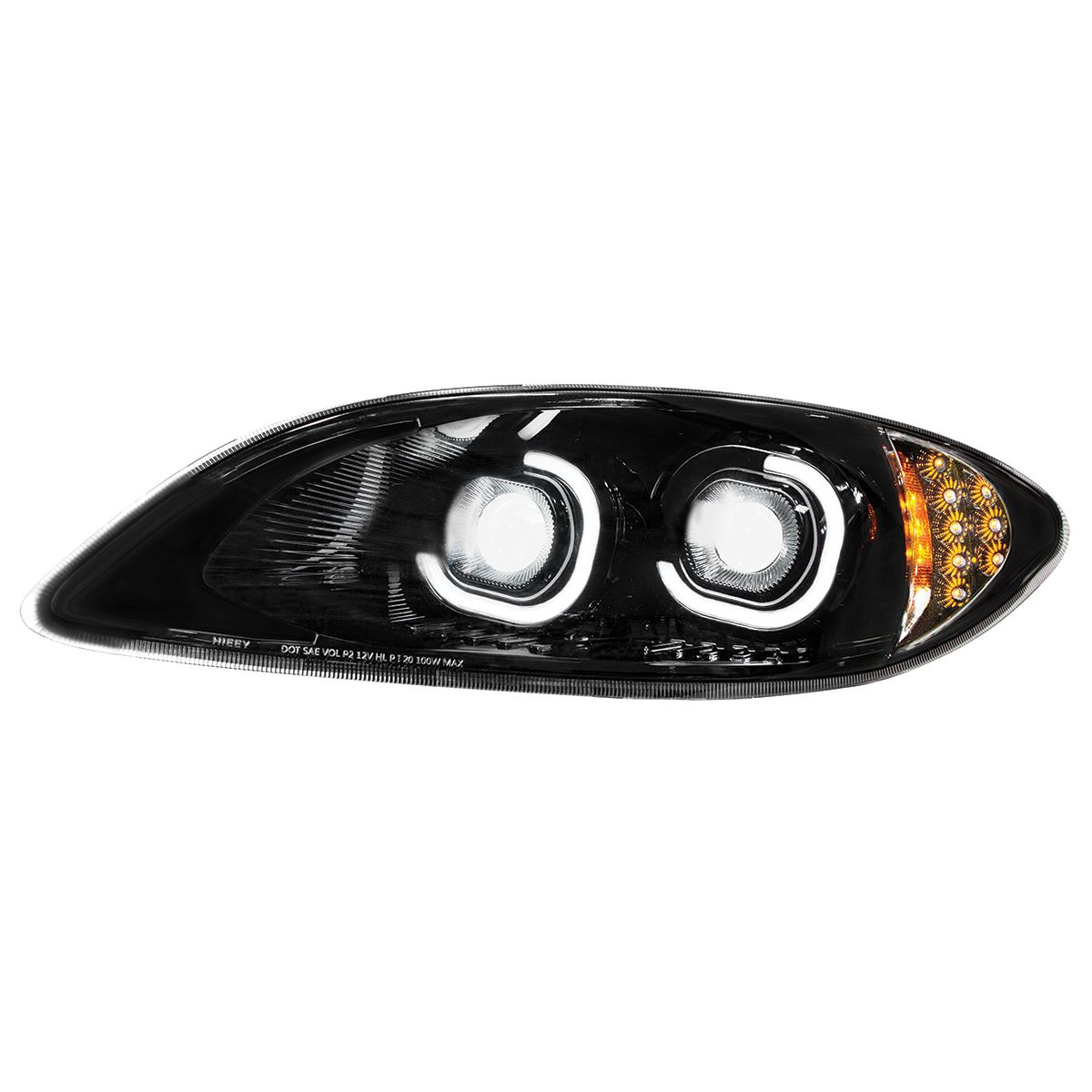 Blackout LED Headlight For 2006-2017 International Prostar - Driver