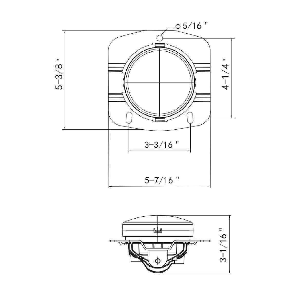 LED Fog Light For 2013-2022 Kenworth 1st Gen T680 -Competition Series- Black - Thumbnail 9
